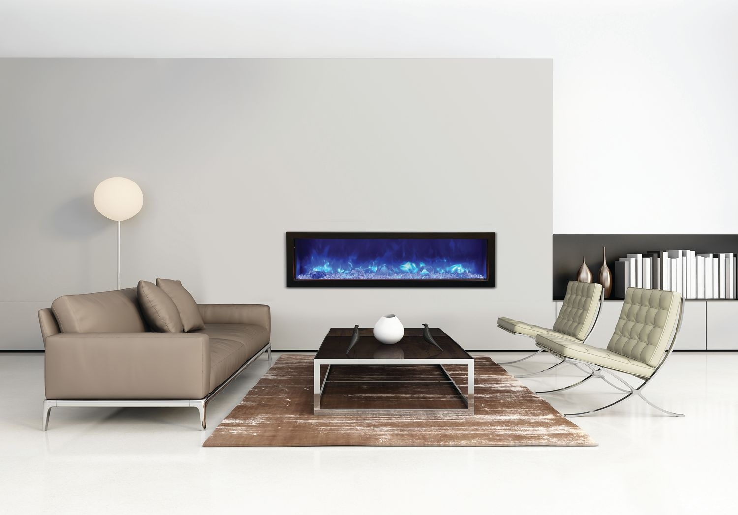Panorama SLIM 60" Glass Electric Fireplace