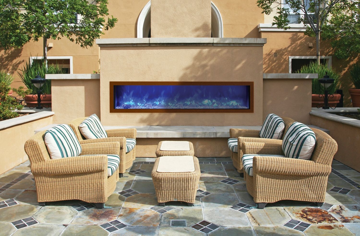 Panorama SLIM 72" Glass Electric Fireplace