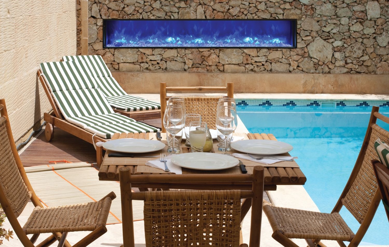 Panorama SLIM Glass Electric Fireplace