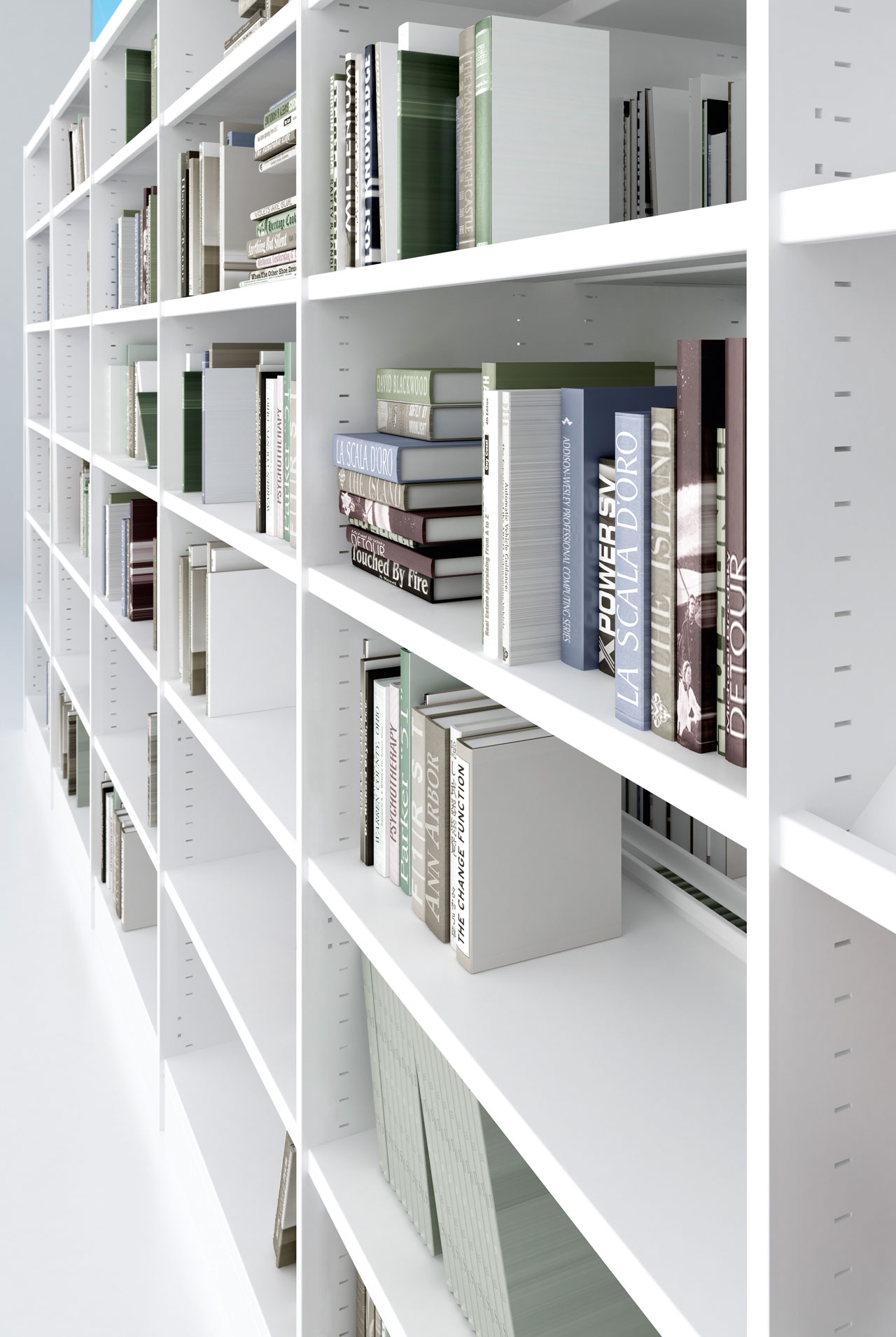 Class 20 Customizable Modular Flexible Storage Bookcase Double Access