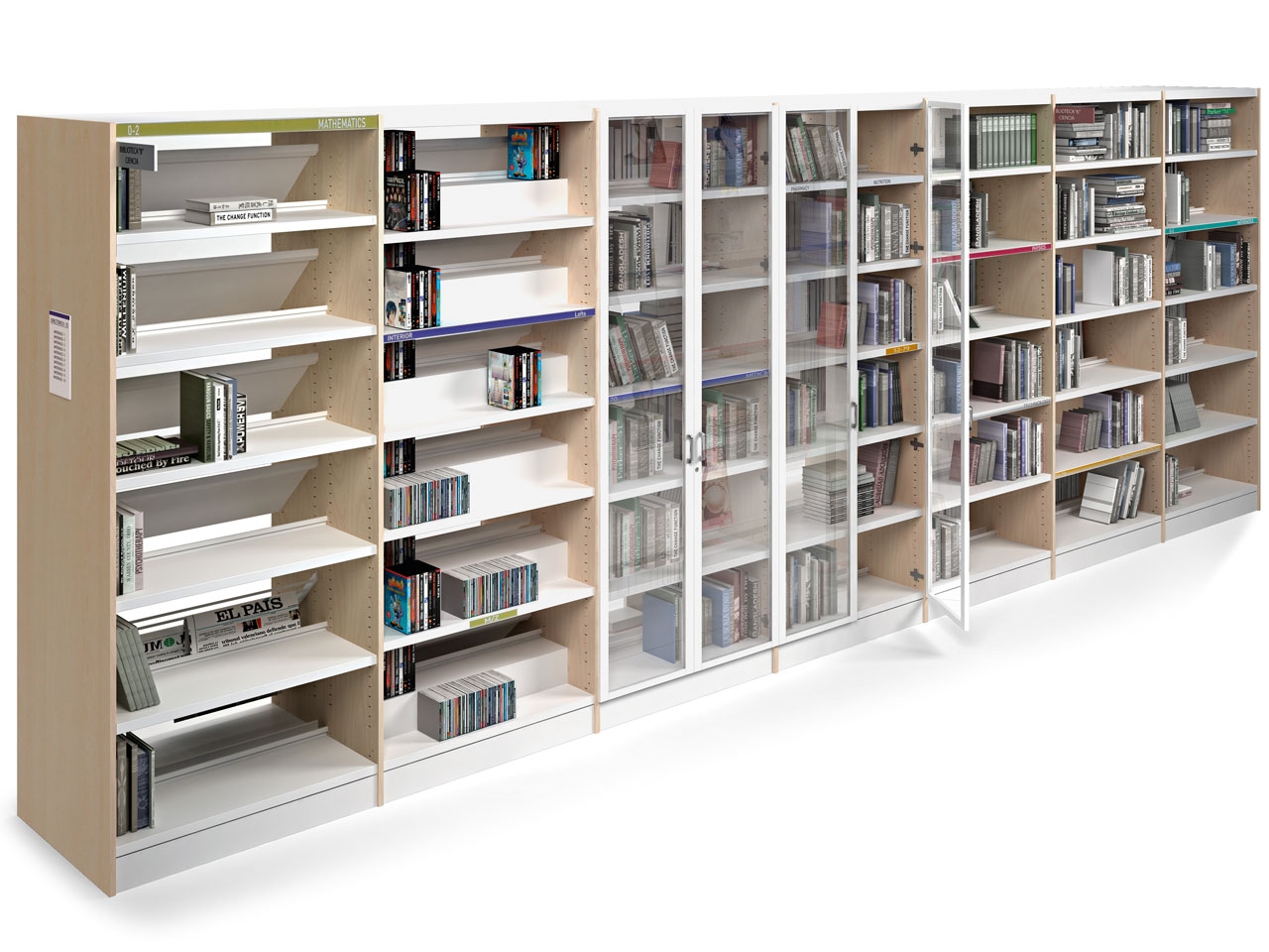 Class 20 Customizable Modular Flexible Storage Bookcase
