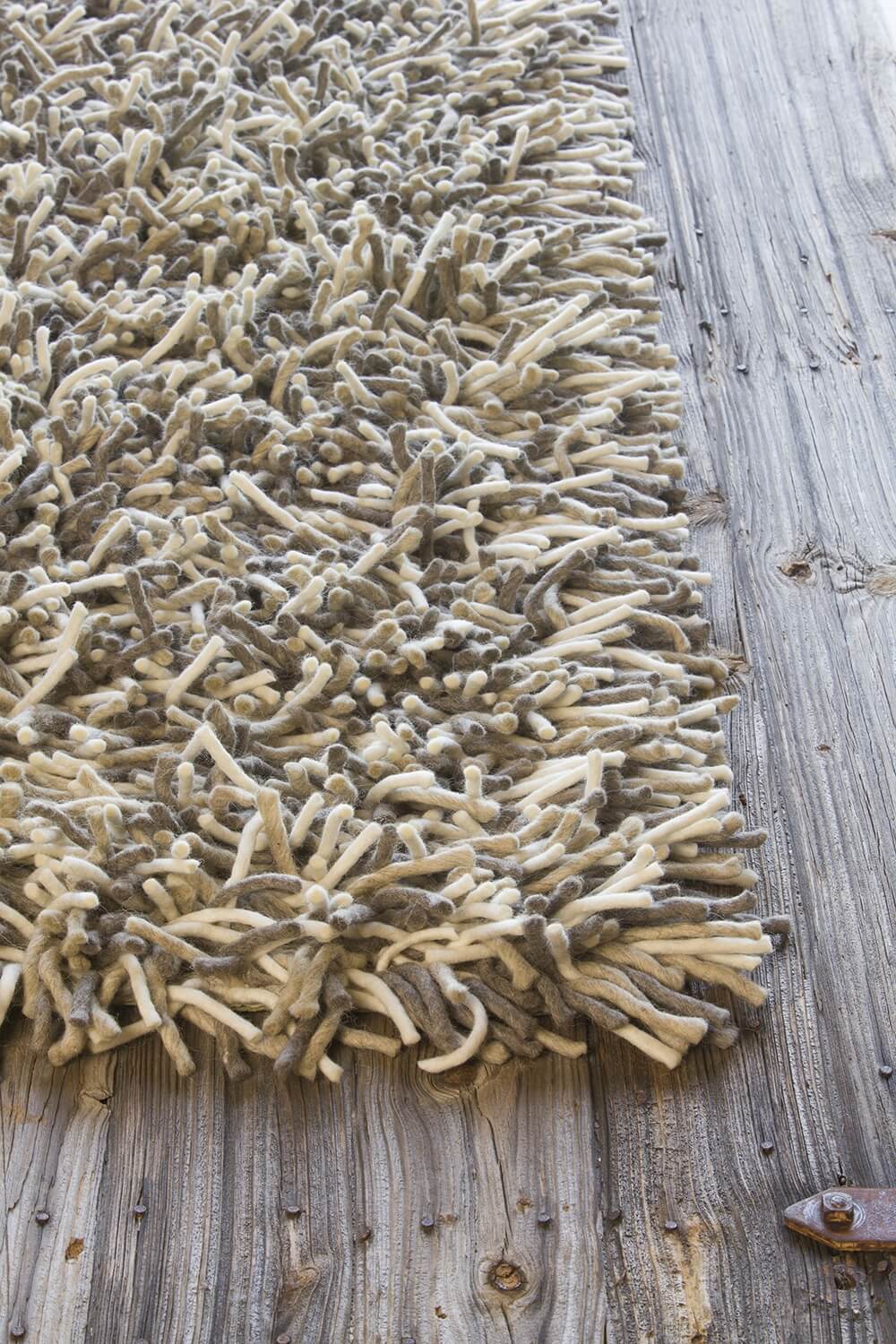 Big Jos New Zealand Wool Rectangular Handmade Rug, 5' x 7'6"