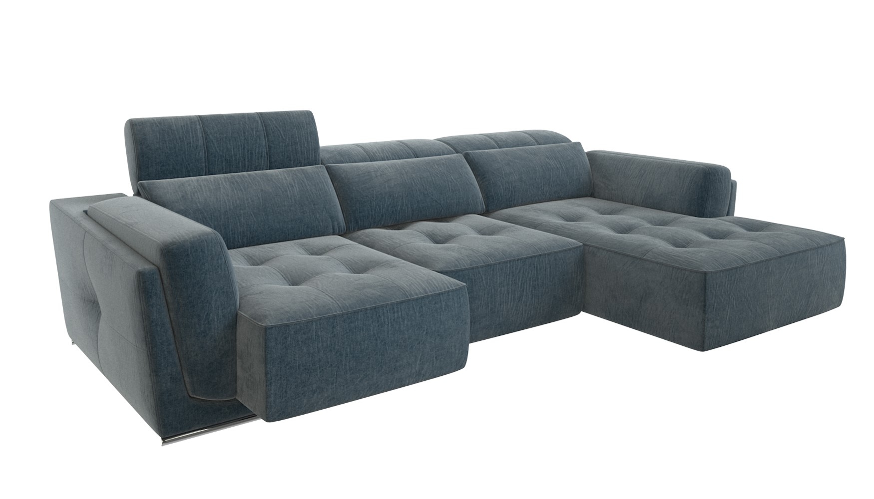 Bilbao Gray Sectional Sofa Right Chaise