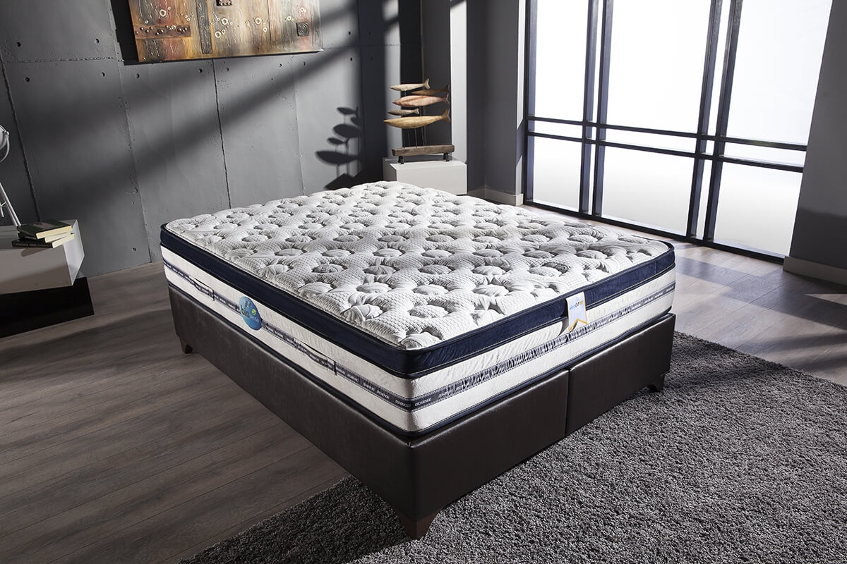 Biorytmic 13" Memory Foam Eurotop Fabric King Size Mattress