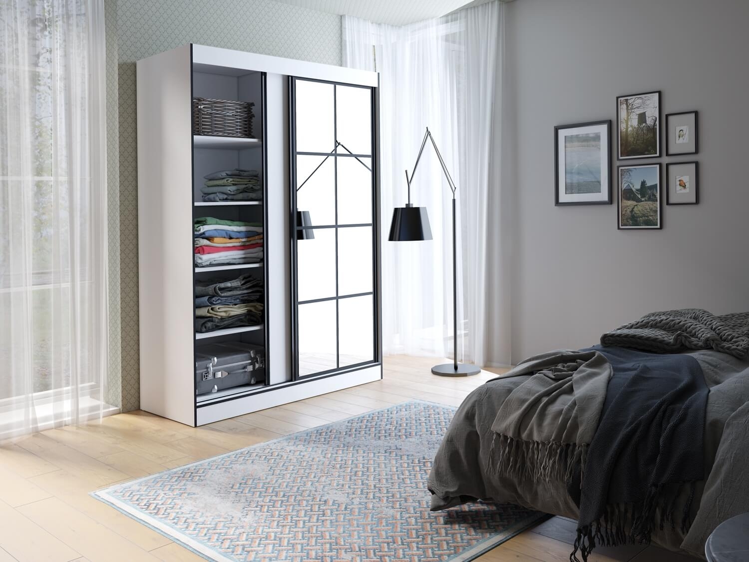 Brooklyn 59" Sliding Door Wardrobe Cabinet