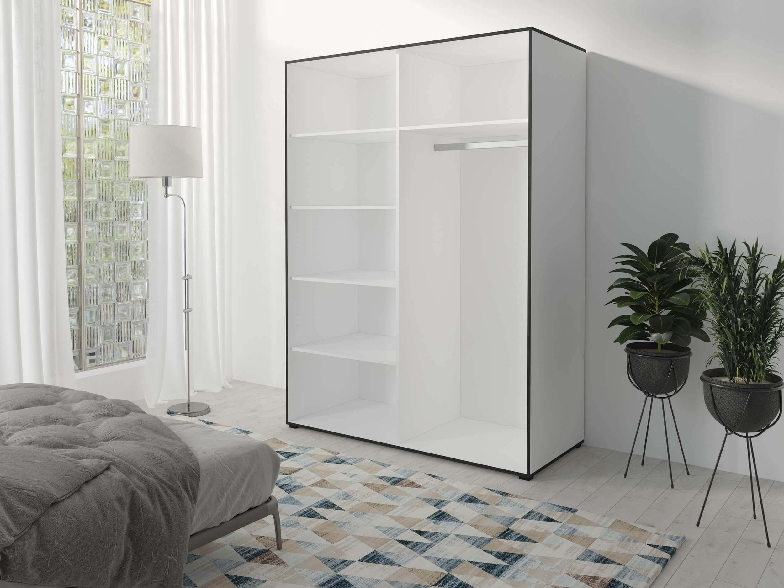 Brooklyn 59" Sliding Door Wardrobe Cabinet