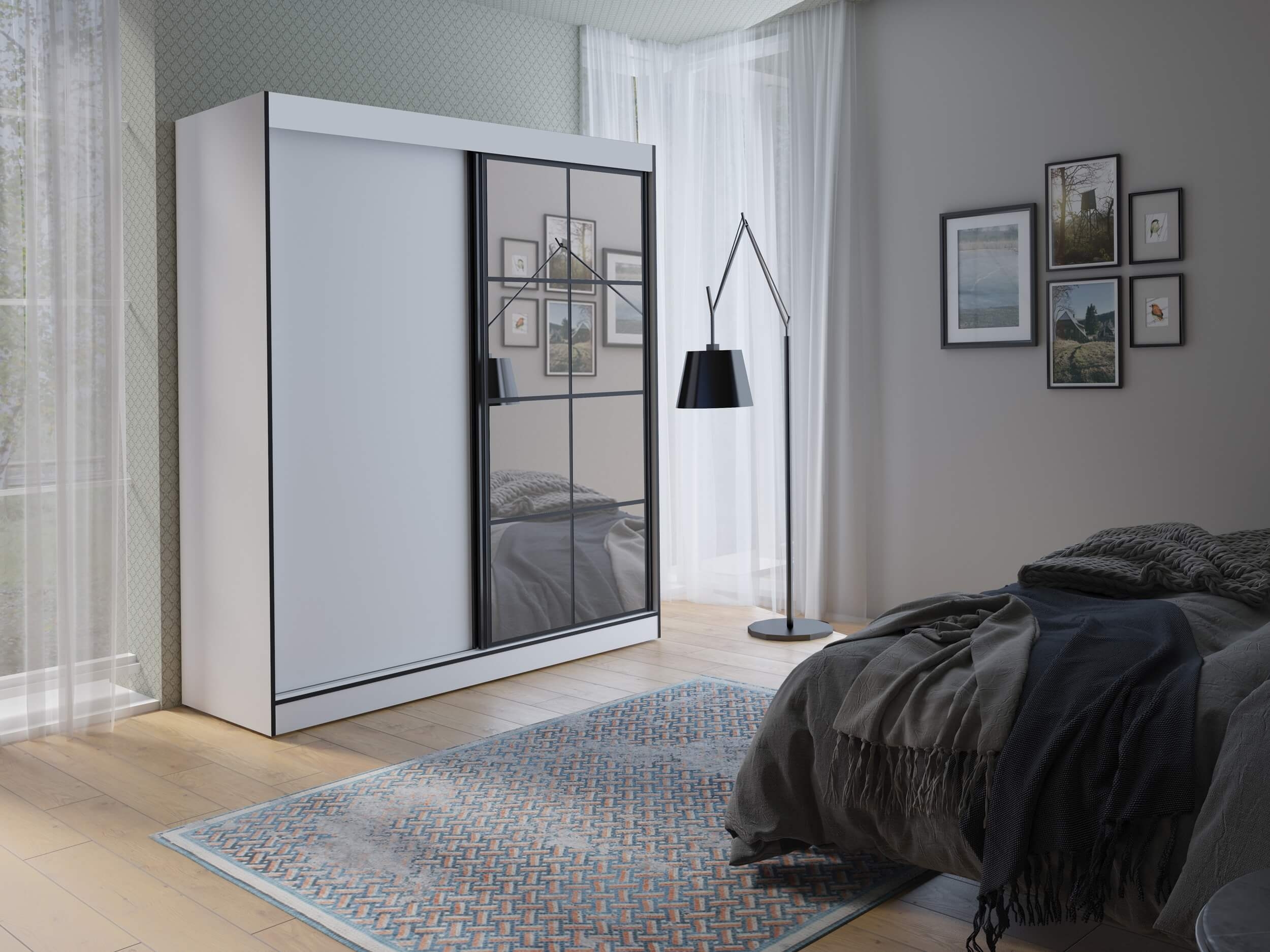 Brooklyn 71" Sliding Door Wardrobe Cabinet