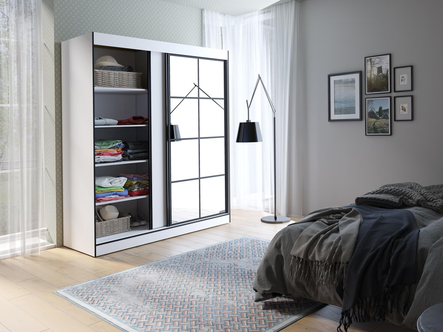 Brooklyn 71" Sliding Door Wardrobe Cabinet