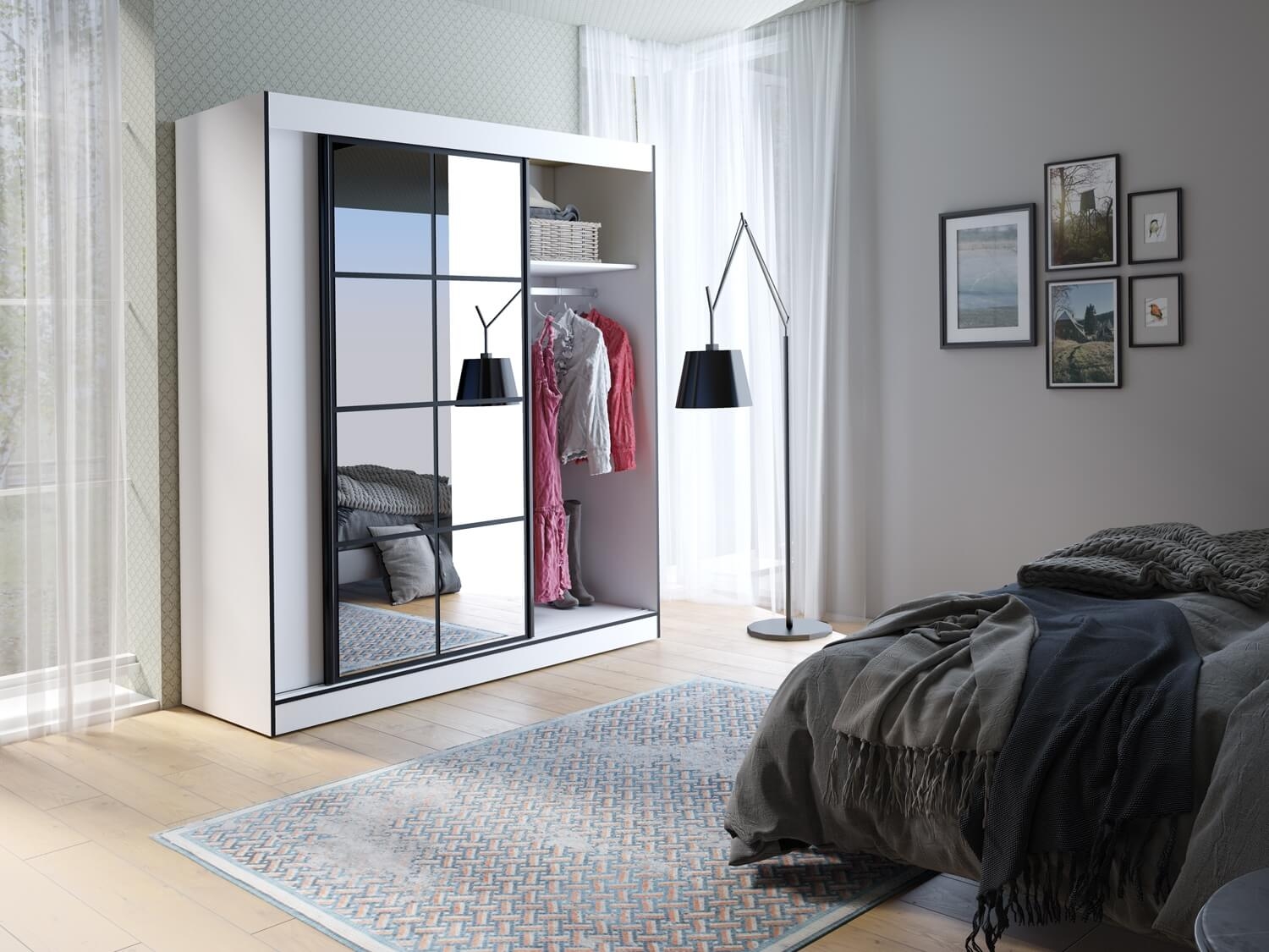 Brooklyn 71" Sliding Door Wardrobe Cabinet