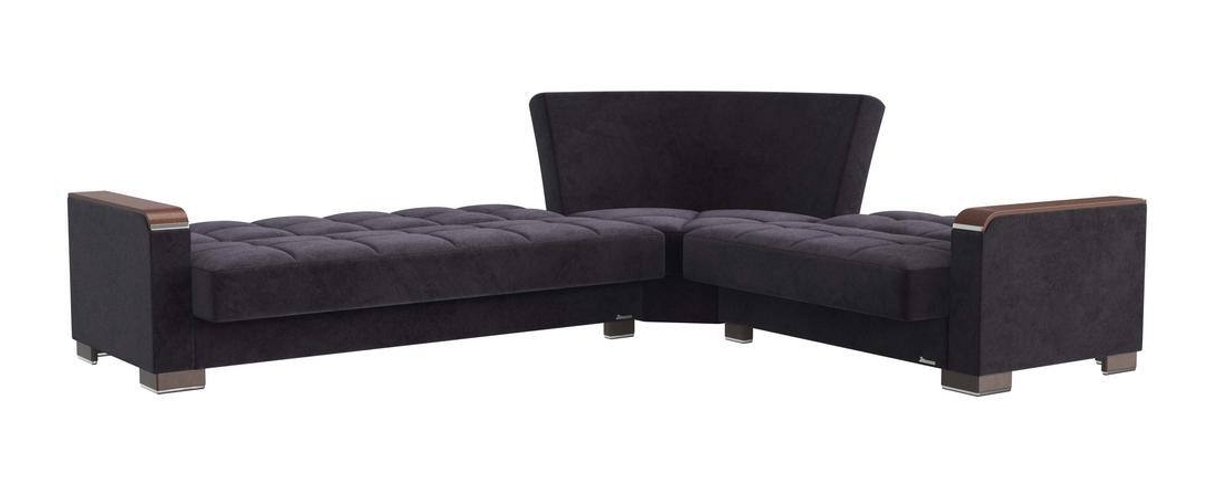 Armada X Microfiber Convertible L-Shaped Sectional