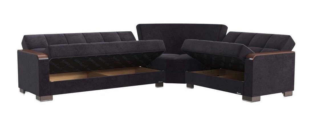 Armada X Microfiber Convertible L-Shaped Sectional