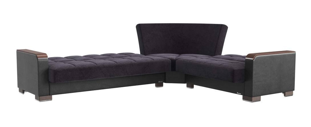 Armada X Fabric/PU Convertible L-Shaped Sectional