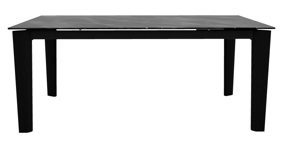Dogma W70.9"-94.5" Rectangular Ceramic/Wood Extendable Dining Table
