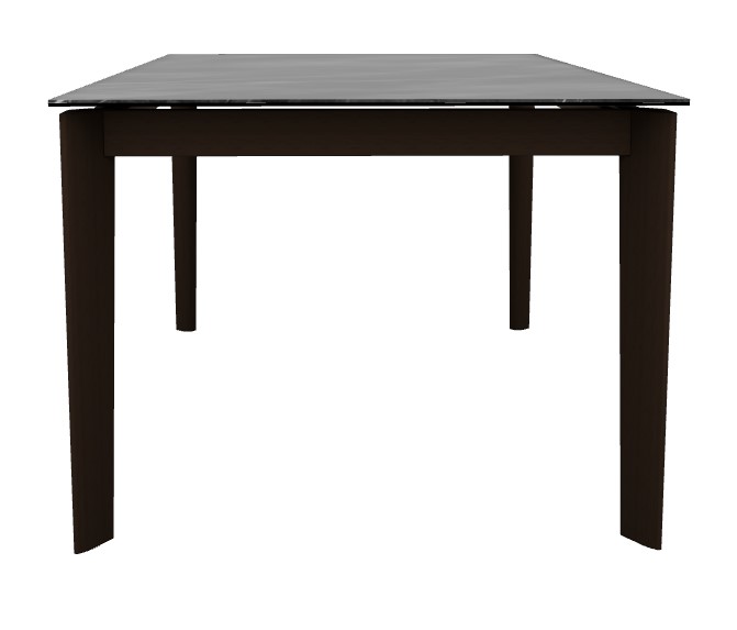 Dogma W70.9"-94.5" Rectangular Ceramic/Wood Extendable Dining Table