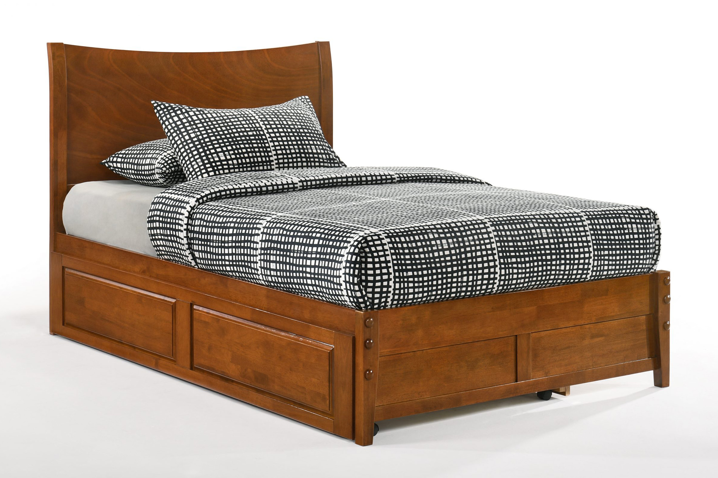 Spices Blackpepper Wood K-Series High/Low Platform Bed
