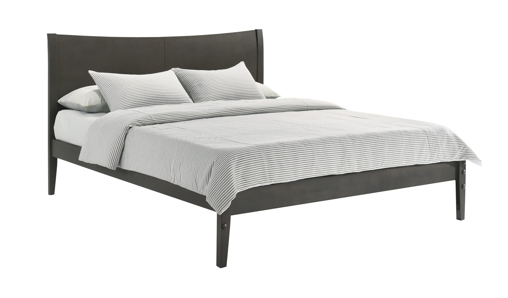 Spices Blackpepper Wood P-Series High/Low Platform Bed