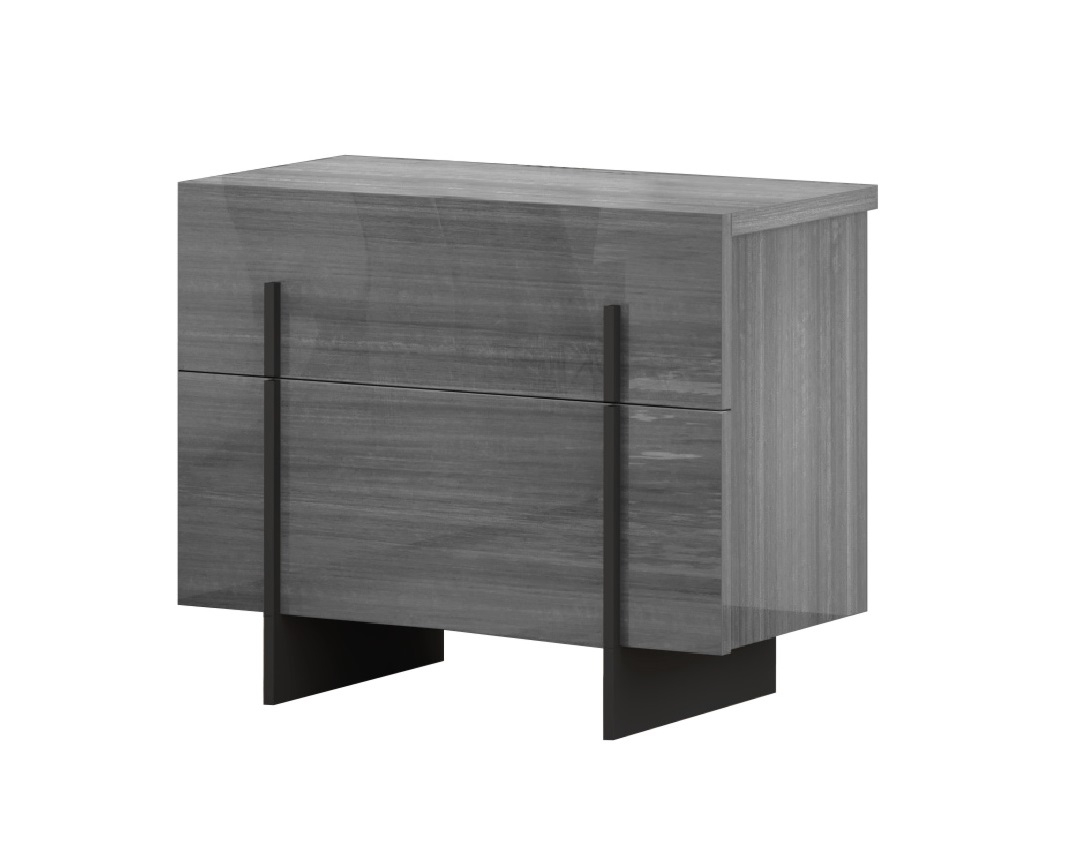 Blade 22" Tall 2 Drawer Nightstand