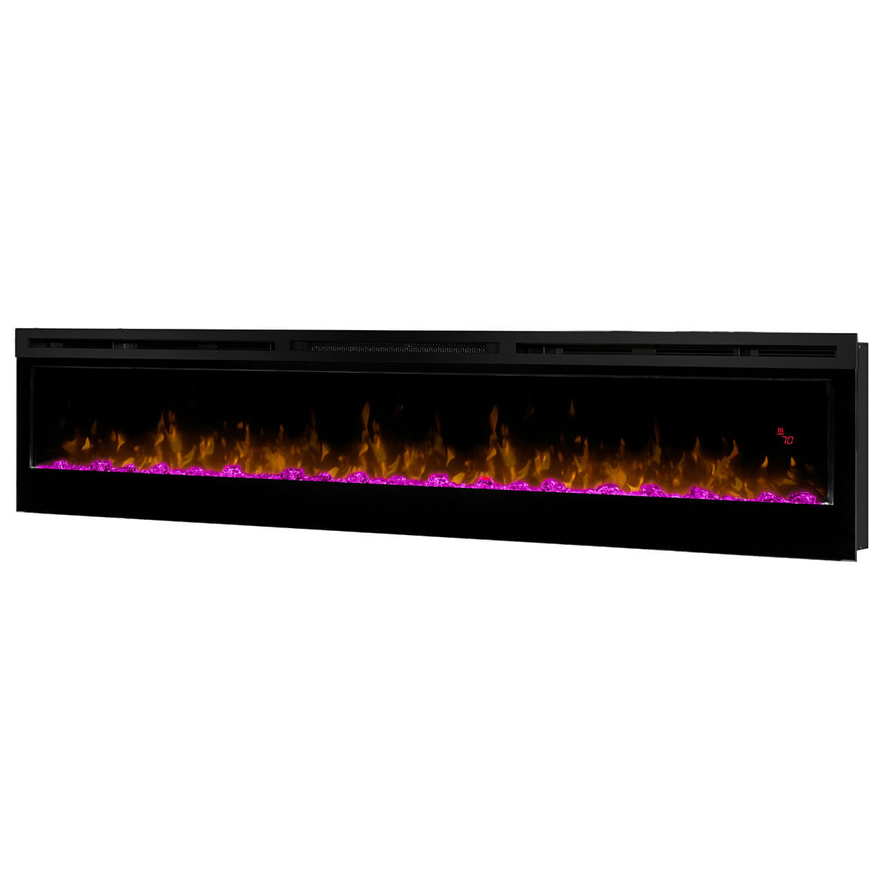 SM Prism Series 74" Wall-mount Electric Fireplace