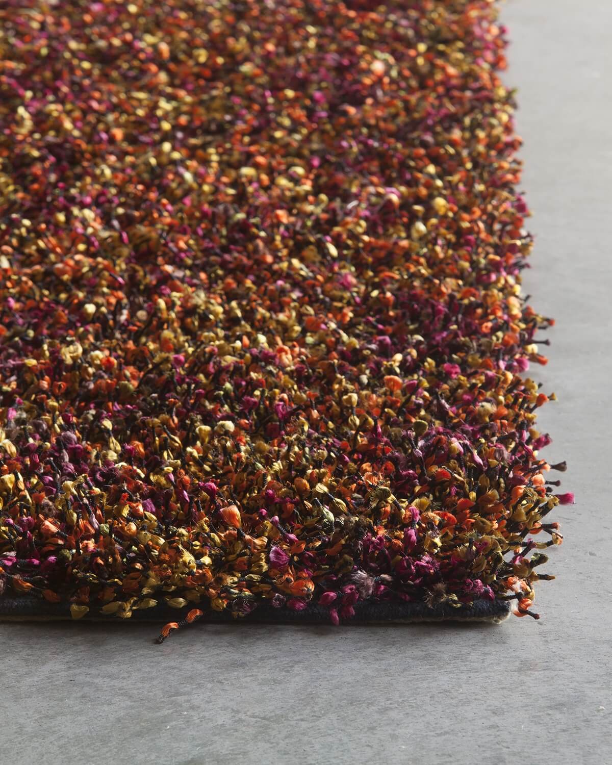 Blossom Polyester Rectangular Handmade Rug, 3' x 5'