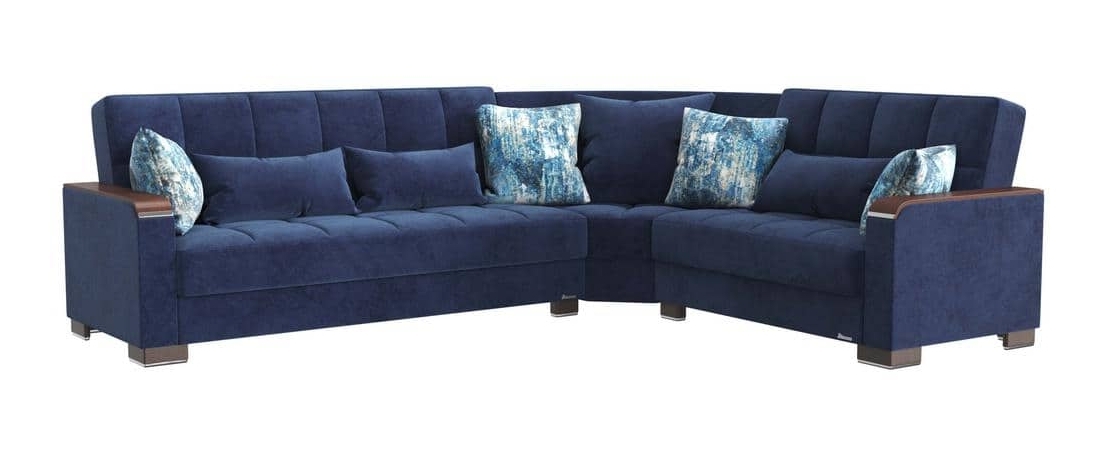 Armada X Fabric/PU Convertible L-Shaped Sectional