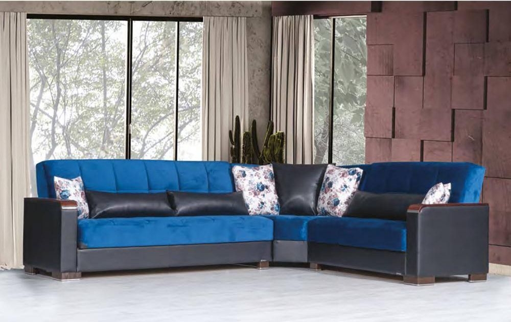 Armada X Microfiber/PU Convertible L-Shaped Sectional