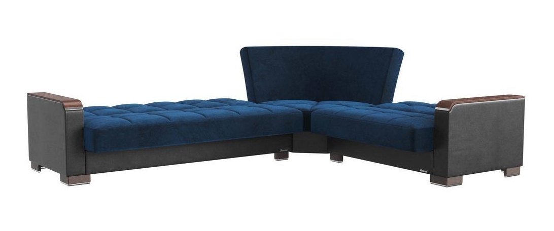 Armada X Microfiber/PU Convertible L-Shaped Sectional