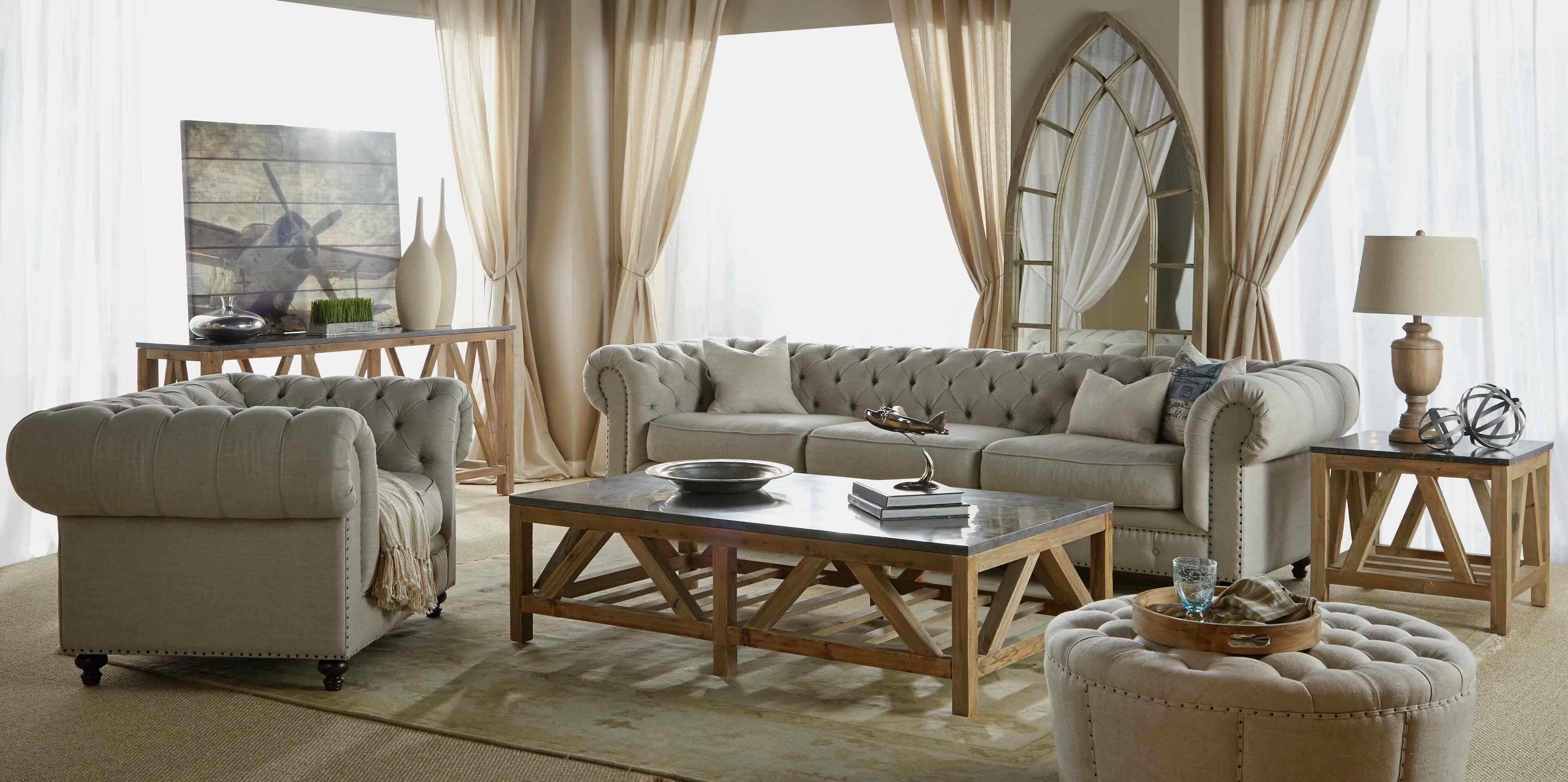 Blue Stone Coffee Table