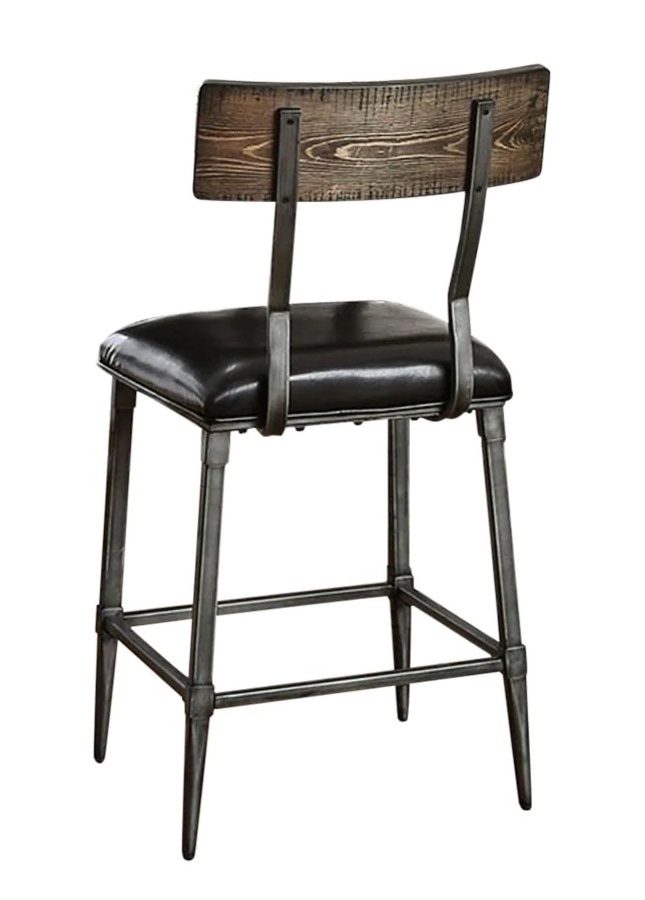 Mullane Metal/Wood Round Counter Height Dining Set