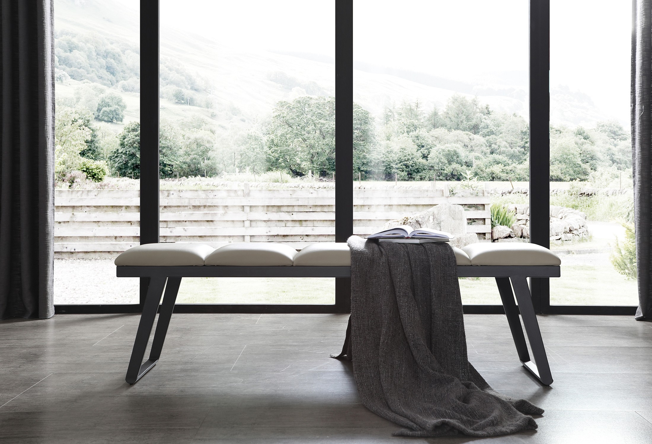 Ethan Faux Leather Bench
