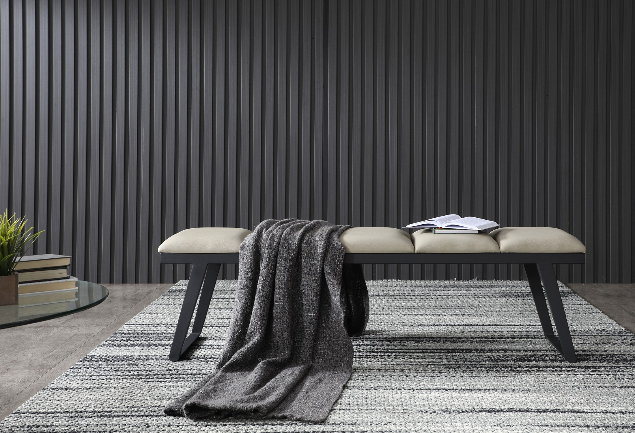 Ethan Faux Leather Bench