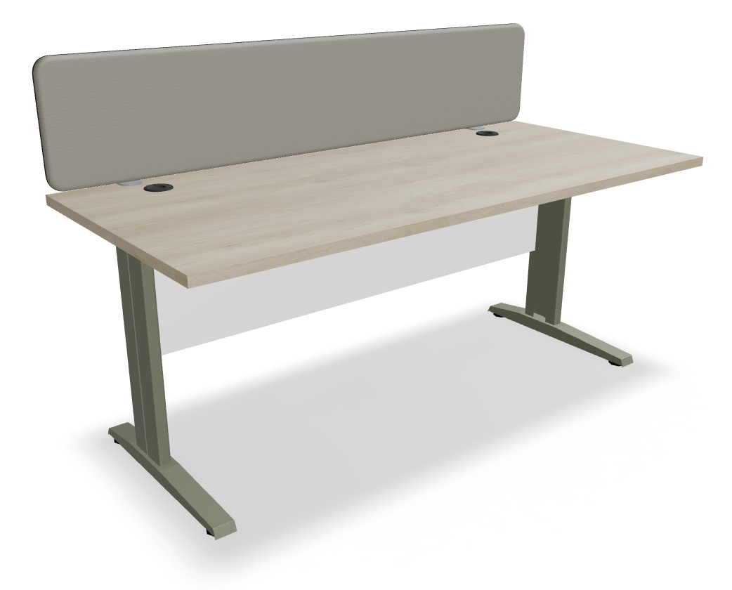 Ogi N Office Single Straight Desk, W70.8" x D31.4"