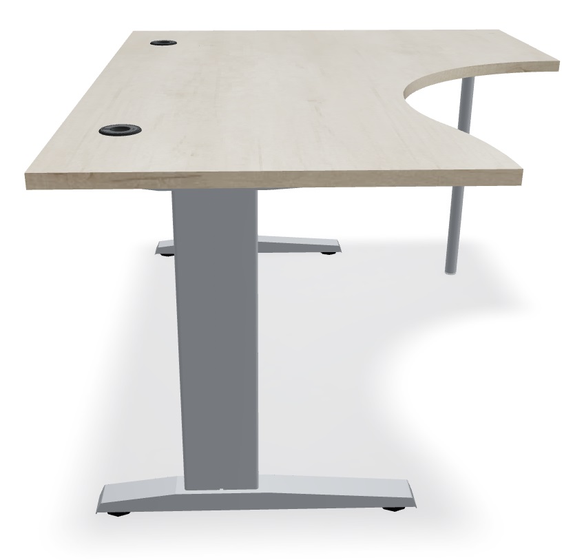 Ogi N Office Single Radial Desk
