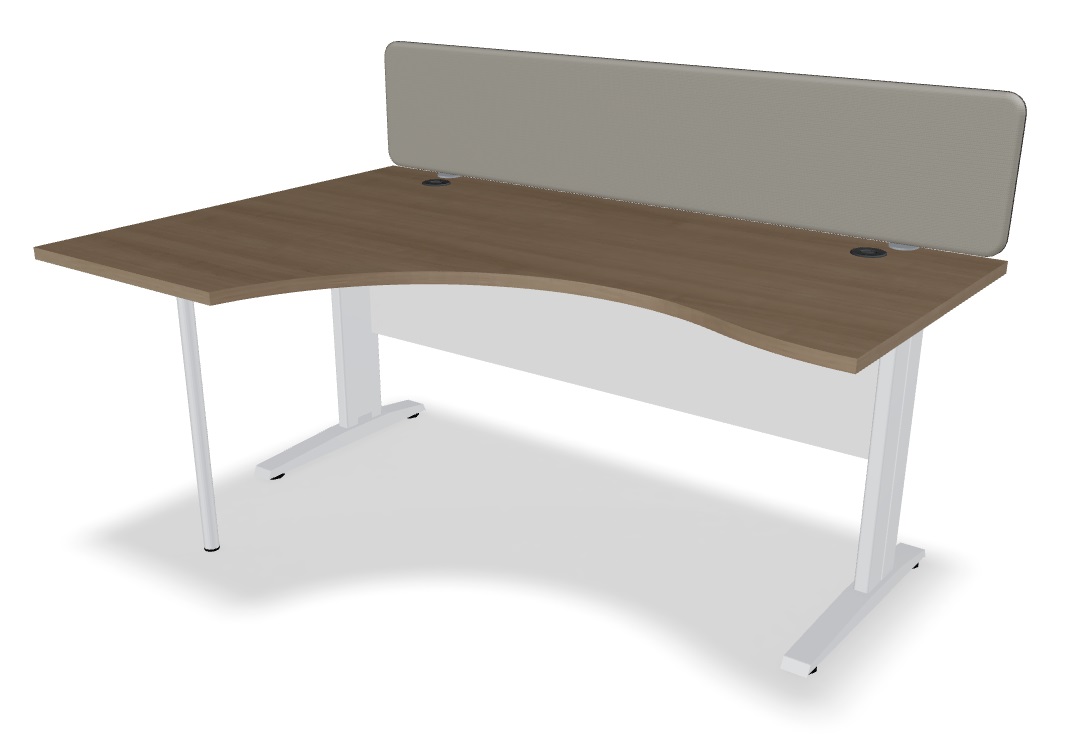 Ogi N Office Single Radial Desk
