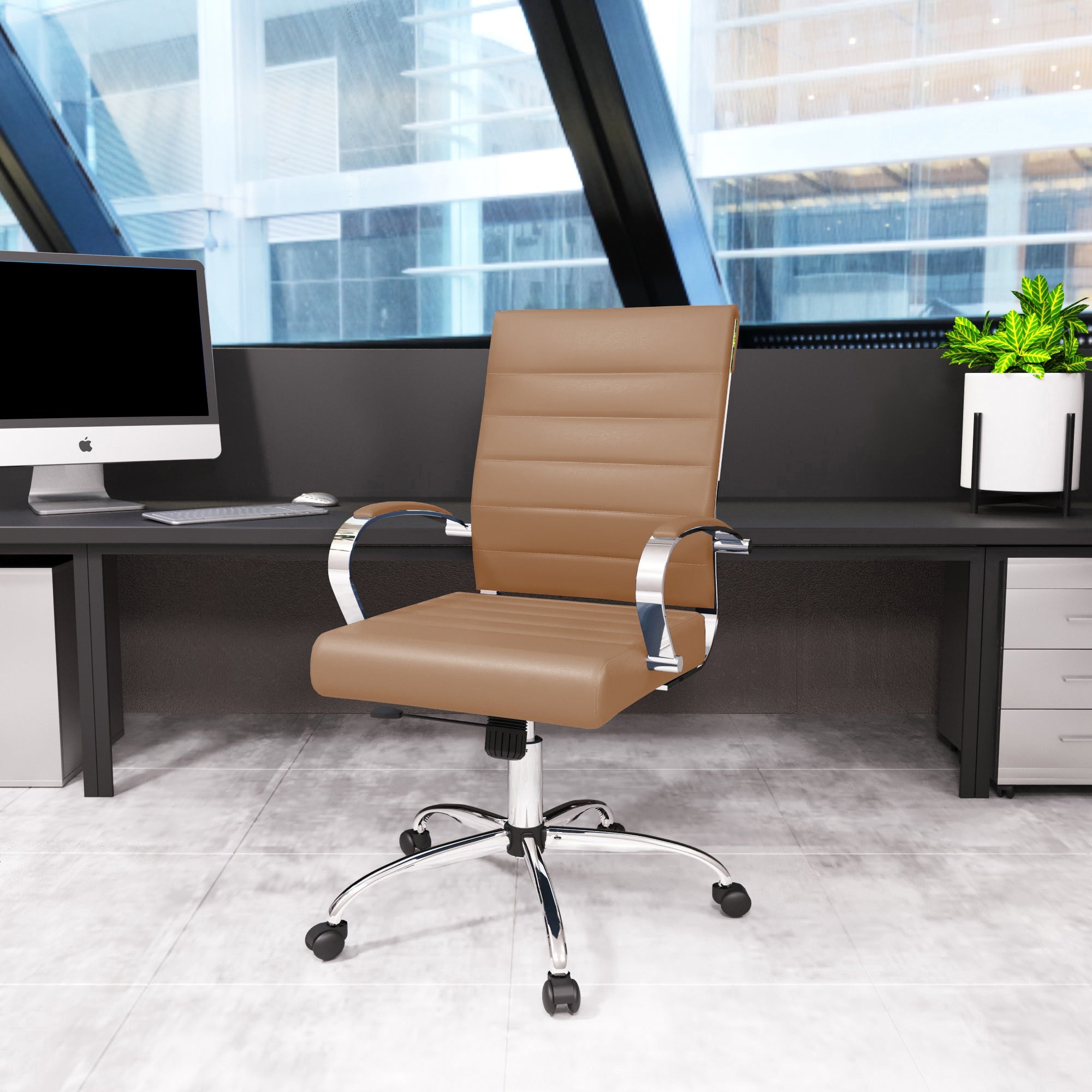 Benmar Home Leatherette Office Chair