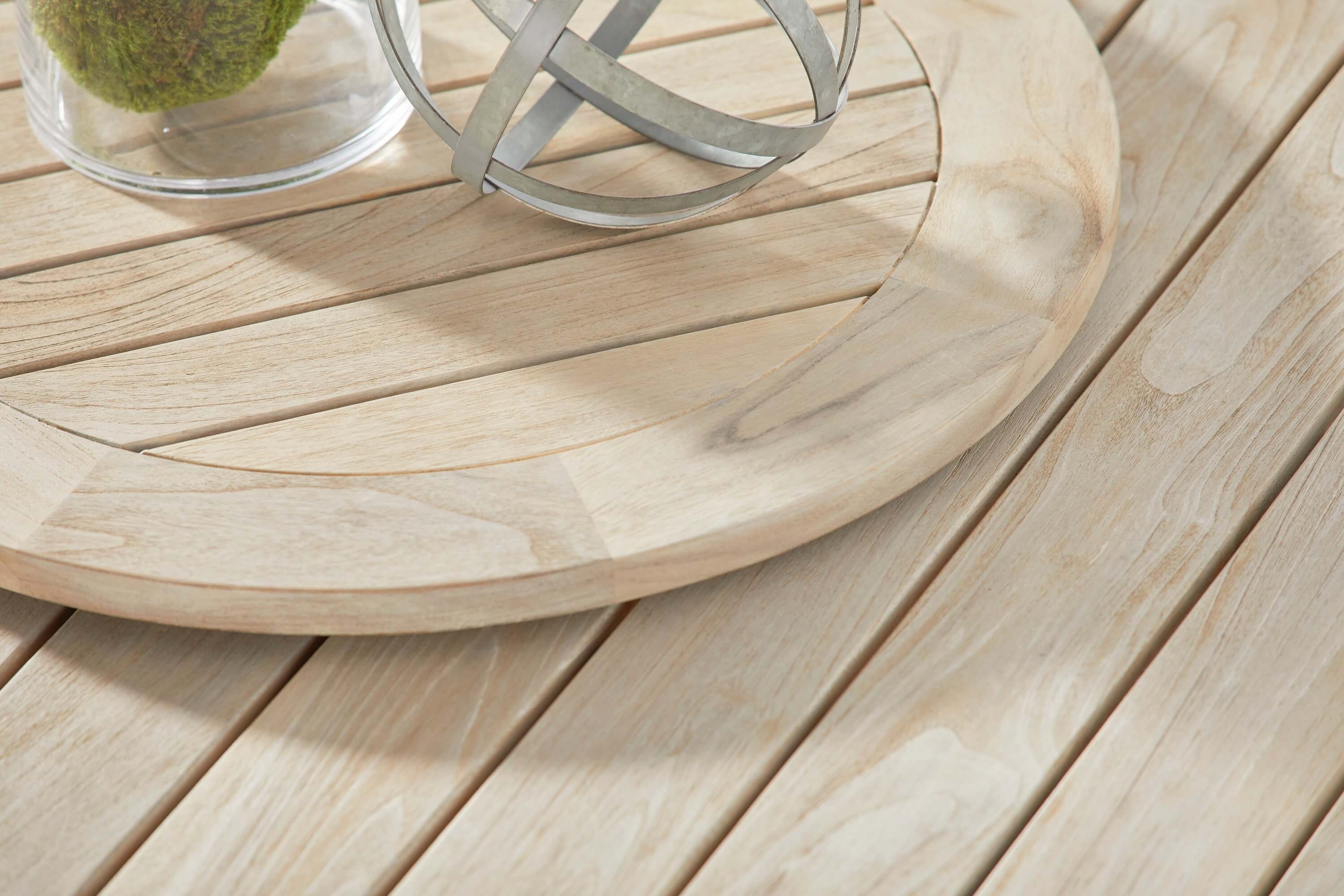 Boca Outdoor Wood Lazy Suzan
