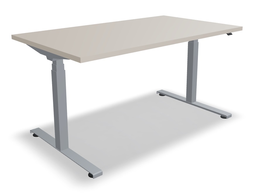 Ogi Drive Twin-Motor Sit-Stand Office Single Desk, W55.1" x D31.4"
