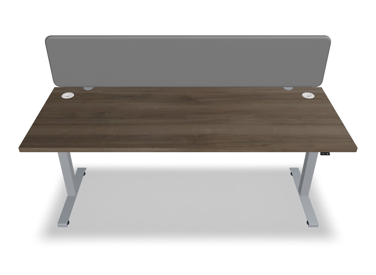Ogi Drive Twin-Motor Sit-Stand Office Single Desk, W70.8" x D27.5"