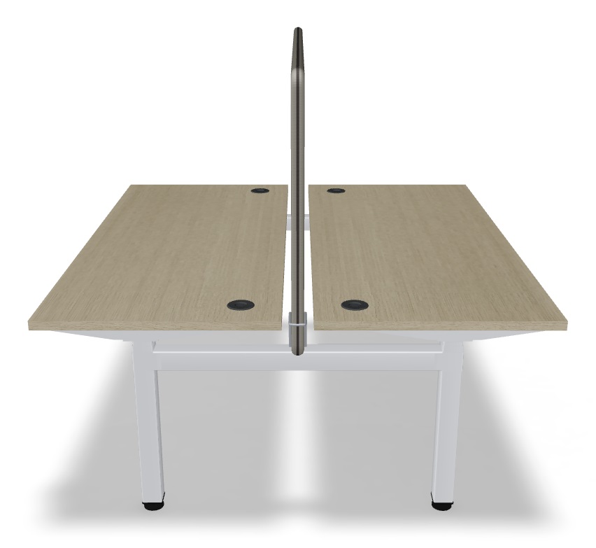 Altura Fixed Height Back-to-Back 2P Workstation by MDD