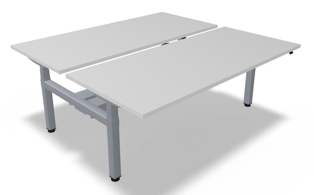 MDD Electrically Height Adjustable Double Workbench
