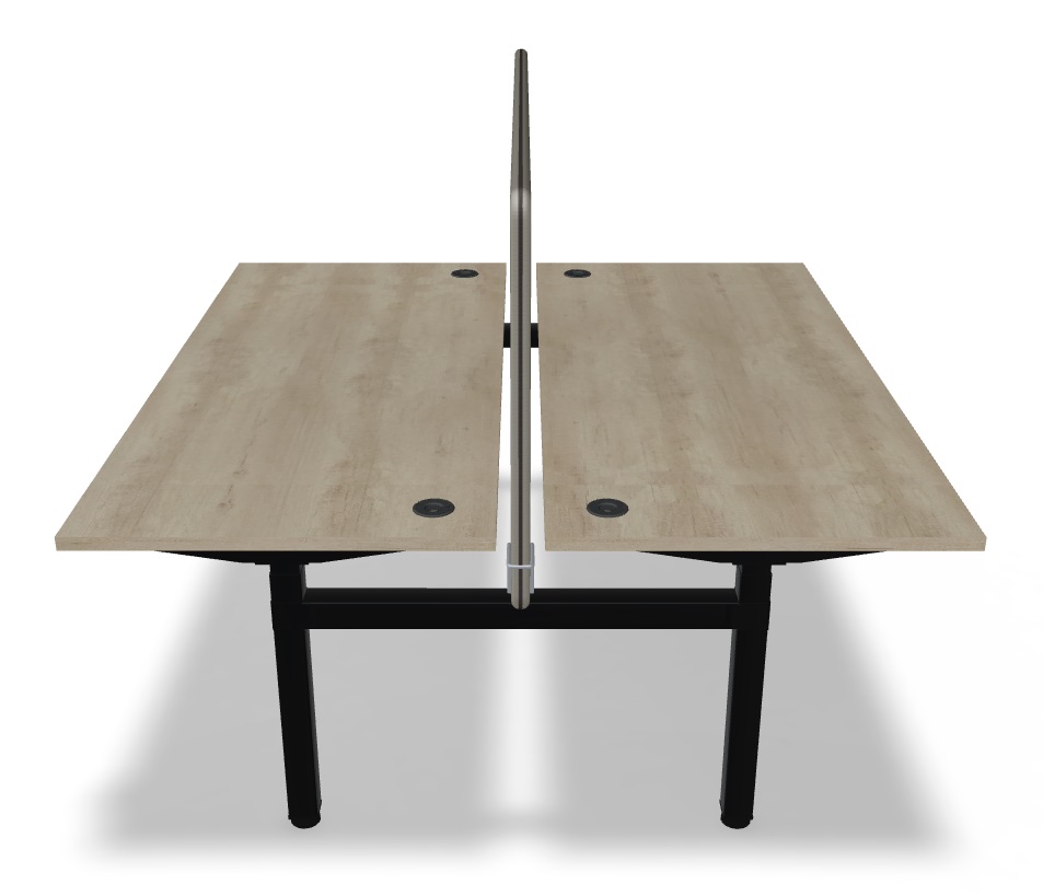 Ogi Drive Single-Motor Sit-Stand Office Bench Desk, W70.8" x D66.5"