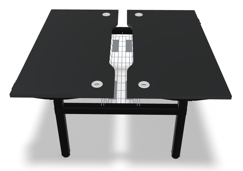 Ogi Drive Single-Motor Sit-Stand Office Bench Desk, W55.1" x D58.6"