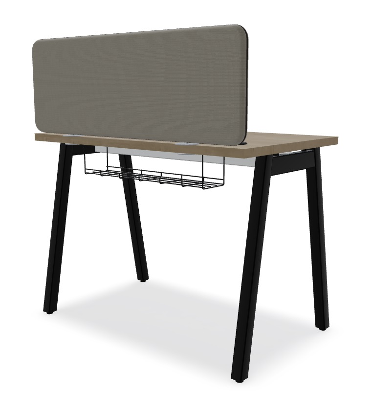 Ogi M Office Single Straight Desk, W39.3" x D23.6"