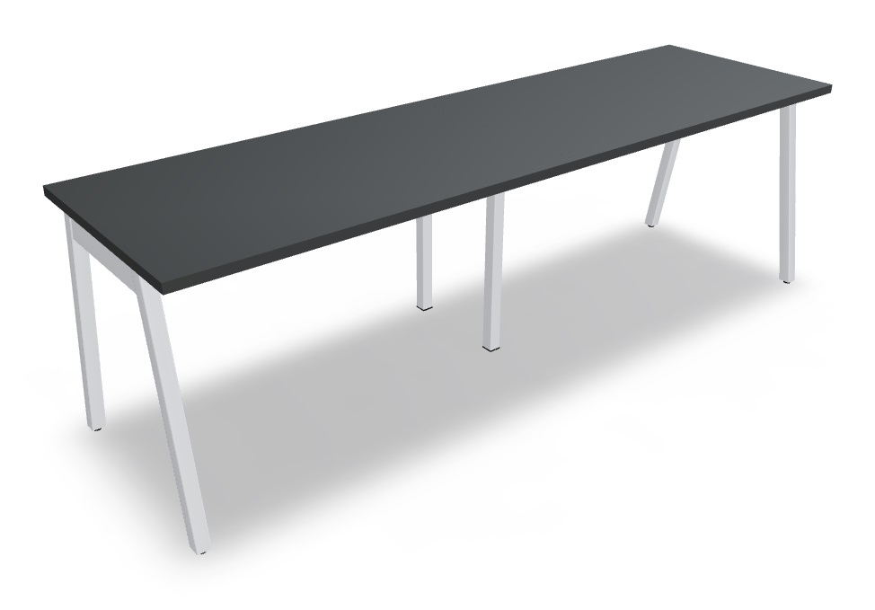 Ogi M Office Single-Row 2-Desk Bench
