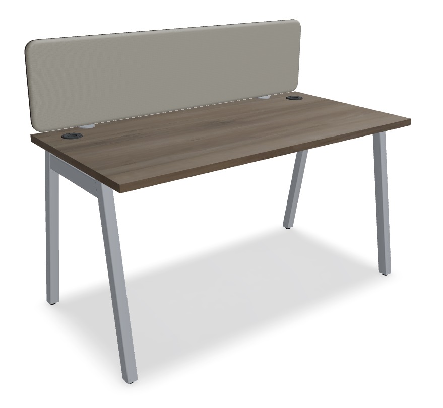 Ogi M Office Single Straight Desk, W55.1" x D27.5"