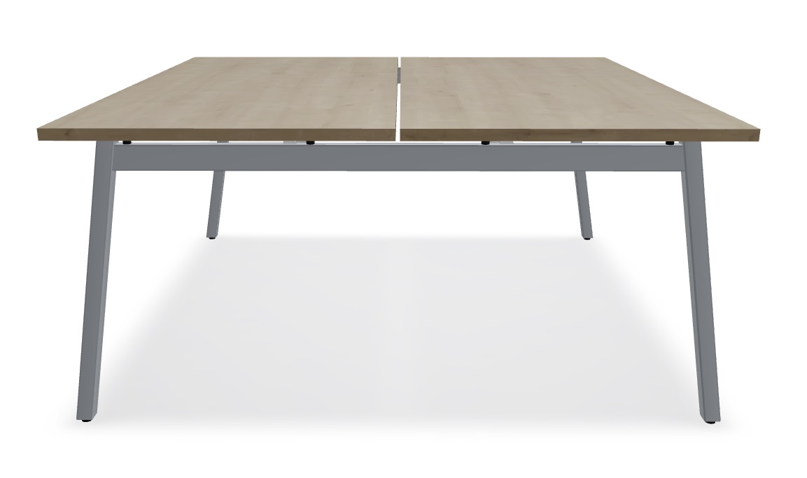 Ogi M Office Straight 2-Desk Bench, W62.9" x D63.3"