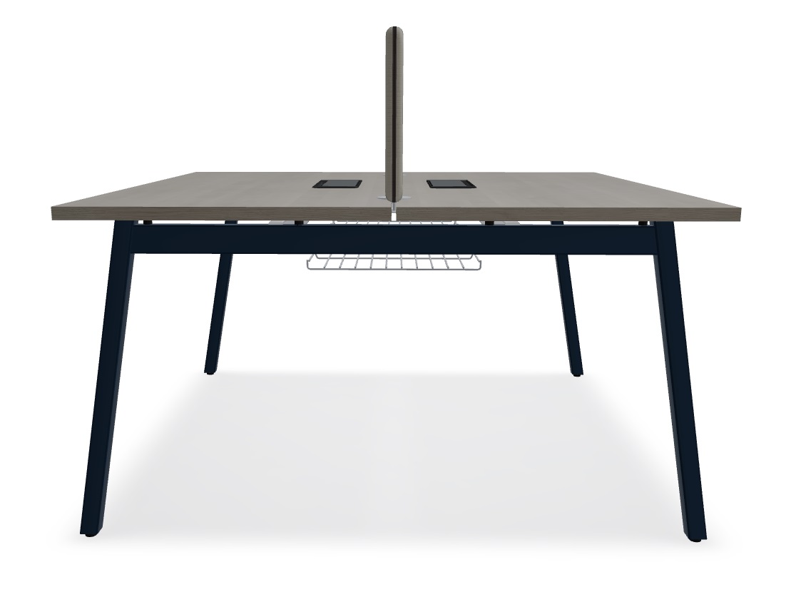 Ogi M Office Straight 2-Desk Bench, W55.1" x D55.5"