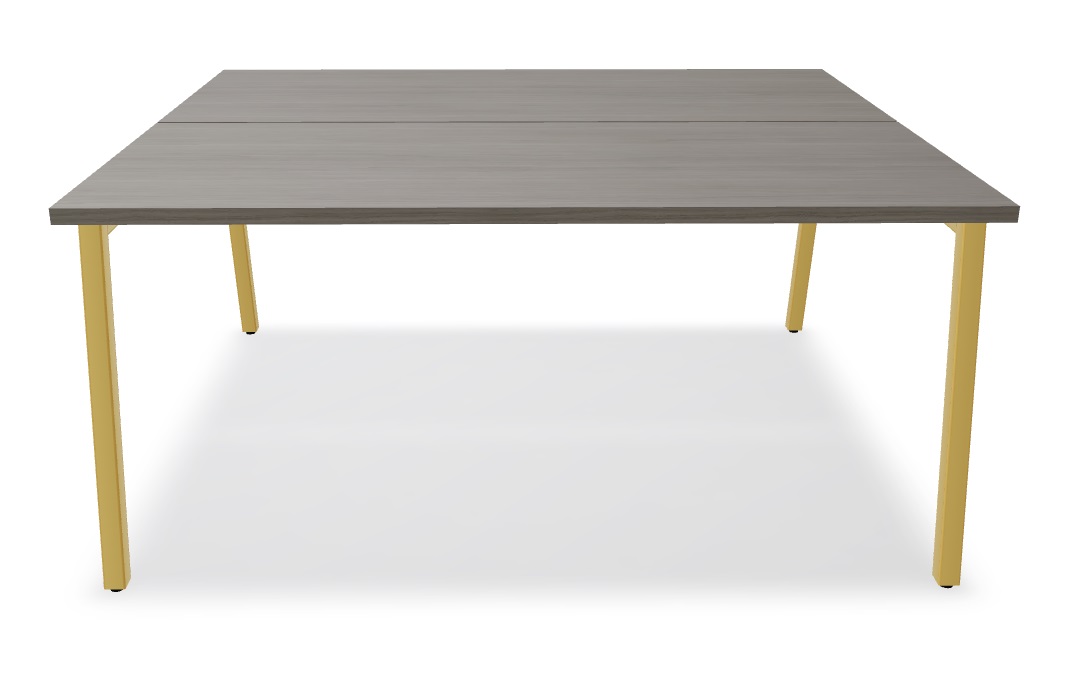 Ogi M Office Straight 2-Desk Bench, W62.9" x D55.5"