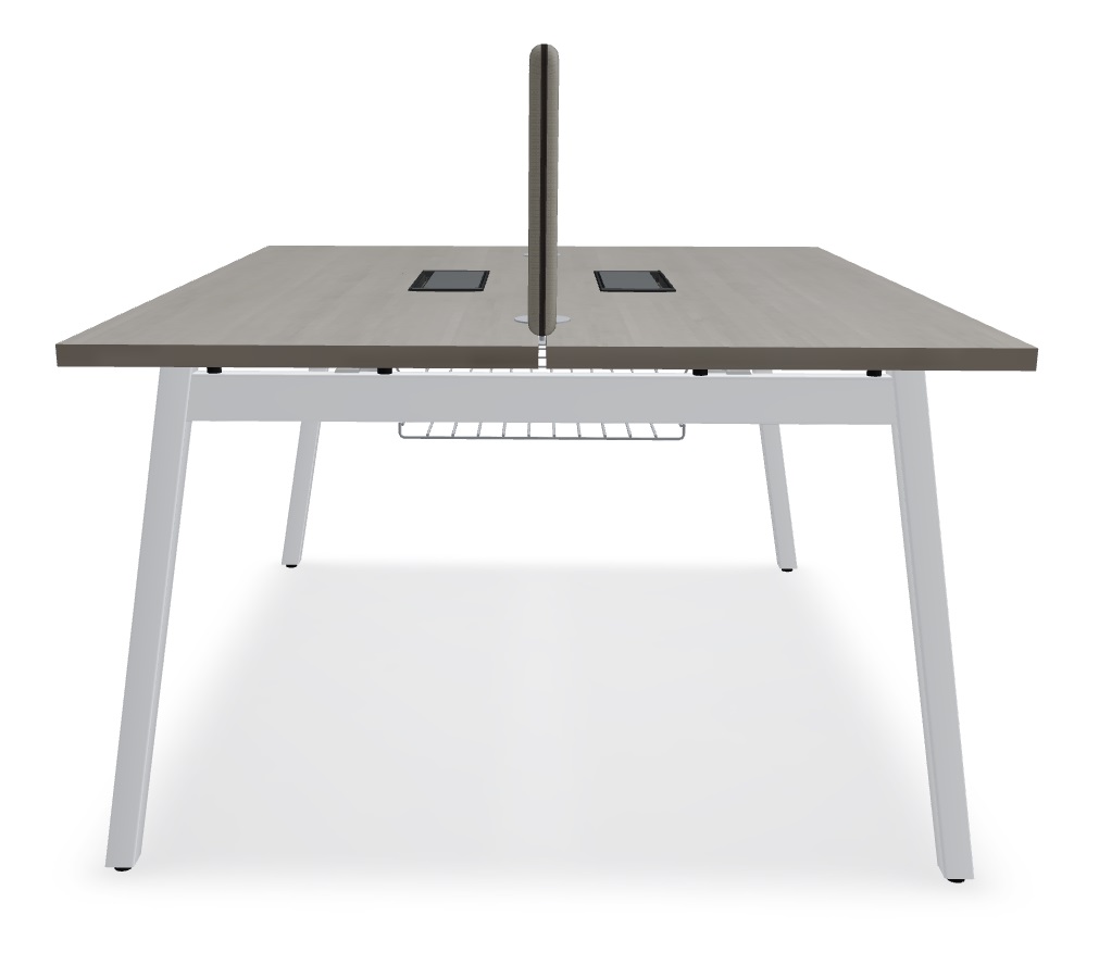 Ogi M Office Straight 2-Desk Bench, W55.1" x D47.6"