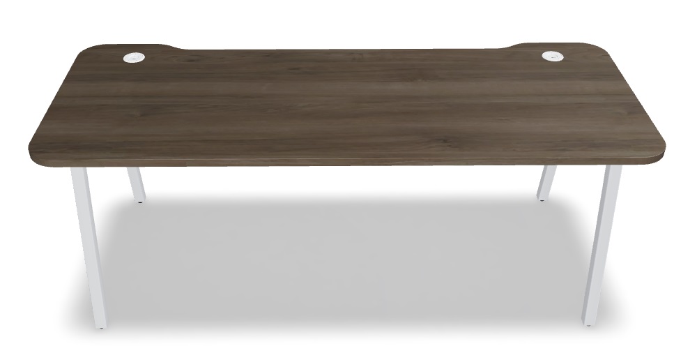 Ogi M Office Single Straight Desk w/Rounded Corners, W78.7" x D31.4"