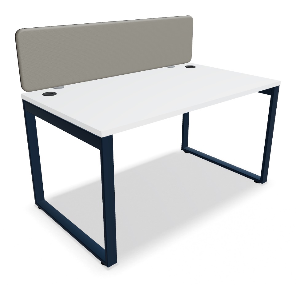Ogi Q Office Single Straight Desk, W55.1" x D31.4"